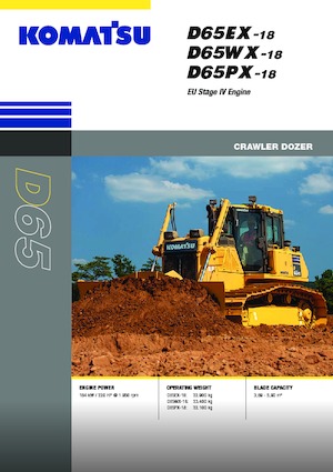 Pásové buldozery Komatsu D65WX-18E0