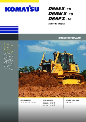 Pásové buldozery Komatsu D65WX-18E0