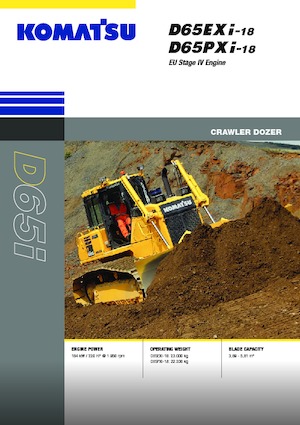 Pásové buldozery Komatsu D65EXi-18E0