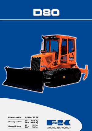 Pásové buldozery Fiat Kobelco D 80 LT