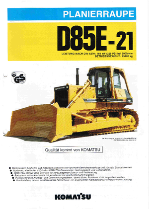 Pásové buldozery Komatsu D85E-21