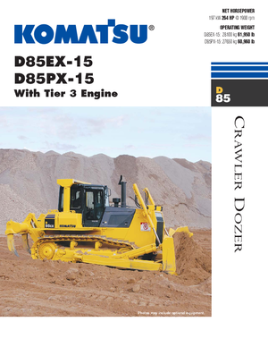Pásové buldozery Komatsu D85PX-15E0