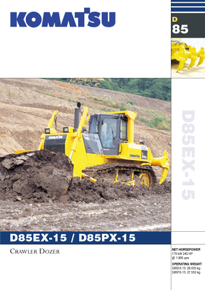Pásové buldozery Komatsu D85PX-15