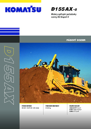 Pásové buldozery Komatsu D155AX-8E0