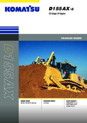 Pásové buldozery Komatsu D155AX-8E0