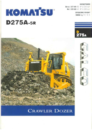 Pásové buldozery Komatsu D275A-5R