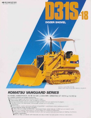 Pásové buldozery Komatsu D31S-18
