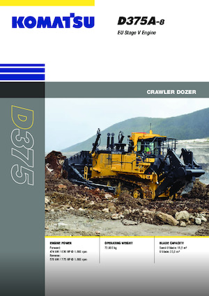 Pásové buldozery Komatsu D375A-8E0