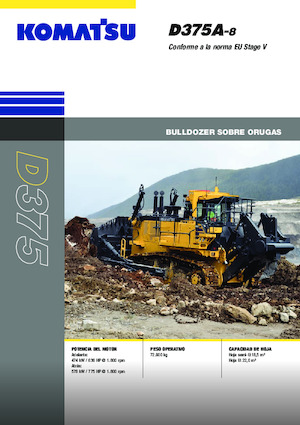 Pásové buldozery Komatsu D375A-8E0