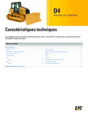 Pásové buldozery Caterpillar D4 XL