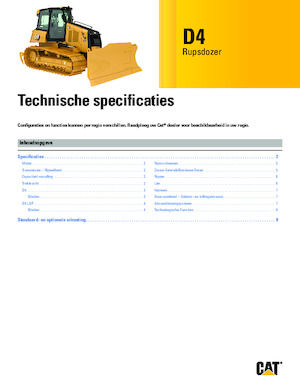 Pásové buldozery Caterpillar D4 XL