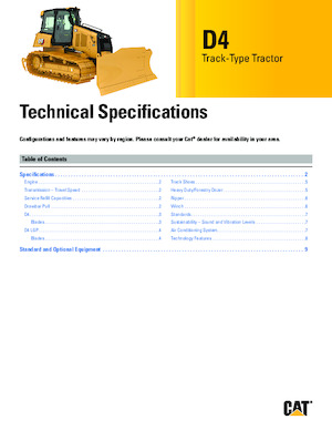 Pásové buldozery Caterpillar D4 XL