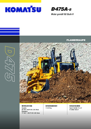 Pásové buldozery Komatsu D475A-8E0