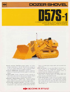 Pásové buldozery Komatsu D57S-1
