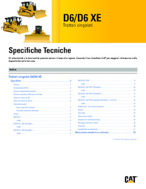 Pásové buldozery Caterpillar D6
