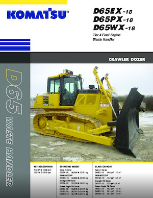 Pásové buldozery Komatsu D65EX-18E0