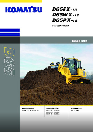 Pásové buldozery Komatsu D65WX-18E0
