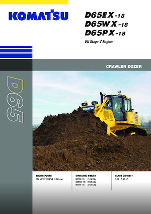 Pásové buldozery Komatsu D65WX-18E0