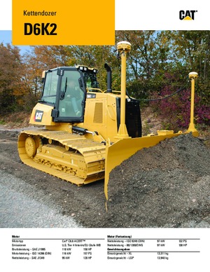 Pásové buldozery Caterpillar D6K2 XL