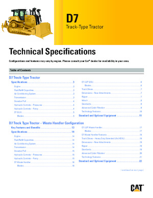 Pásové buldozery Caterpillar D7 LGP