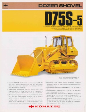 Pásové buldozery Komatsu D75S-5