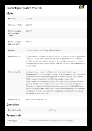 Pásové buldozery Caterpillar D8