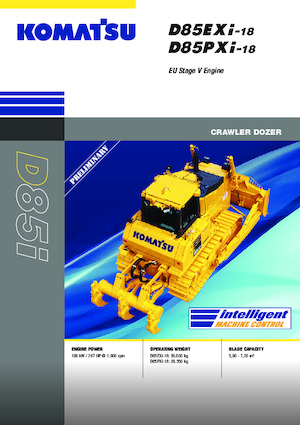 Pásové buldozery Komatsu D85PXi-18E0