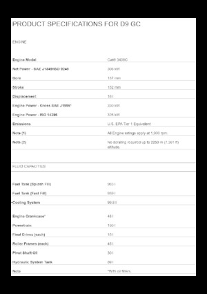 Pásové buldozery Caterpillar D9 GC
