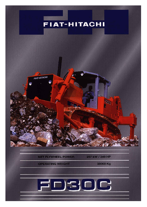 Pásové buldozery Fiat-Hitachi FD 30 C
