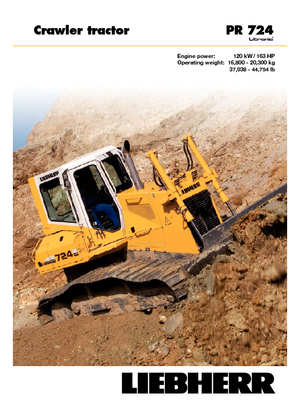 Pásové buldozery Liebherr PR 724 XL