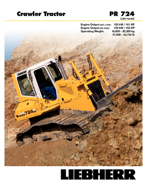 Pásové buldozery Liebherr PR 724 XL