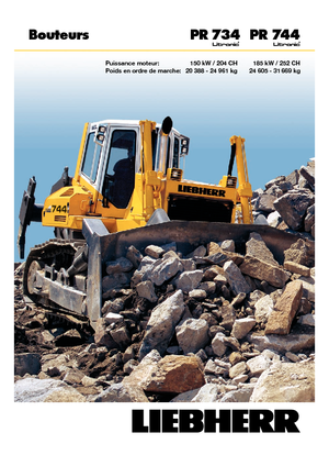 Pásové buldozery Liebherr PR 734 L