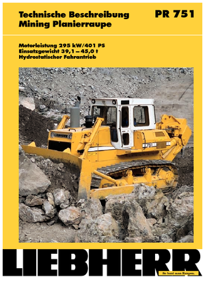 Pásové buldozery Liebherr PR 751