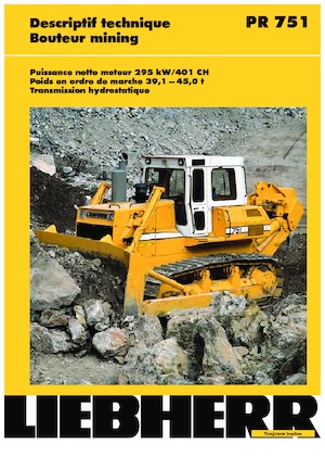 Pásové buldozery Liebherr PR 751