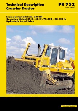 Pásové buldozery Liebherr PR 752