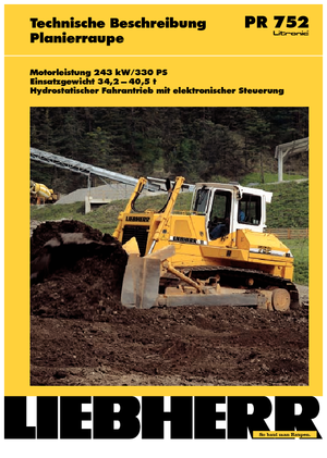 Pásové buldozery Liebherr PR 752