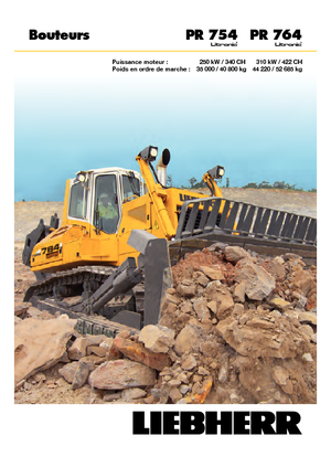 Pásové buldozery Liebherr PR 764