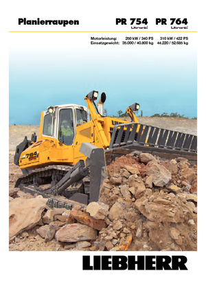 Pásové buldozery Liebherr PR 764