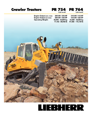 Pásové buldozery Liebherr PR 764