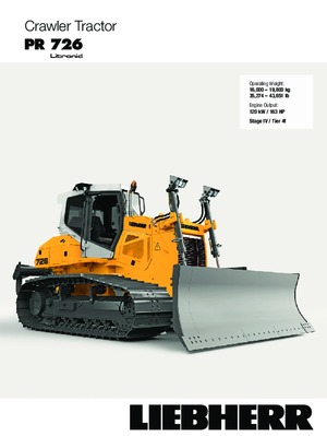 Pásové buldozery Liebherr PR 726 XL