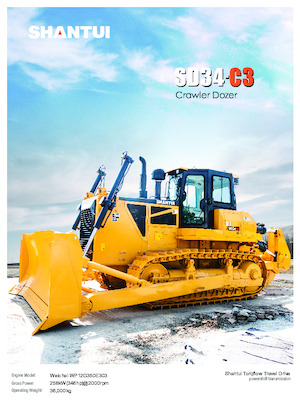 Pásové buldozery Shantui SD34-C3 DS 