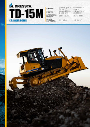 Pásové buldozery Dressta TD 15M