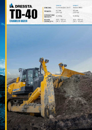 Pásové buldozery Dressta TD 40E Extra 