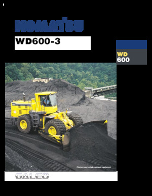 Kolové buldozery Komatsu WD600-3