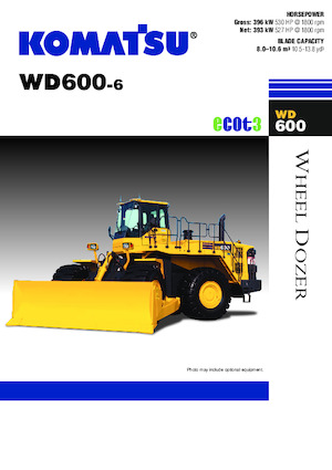 Kolové buldozery Komatsu WD600-6