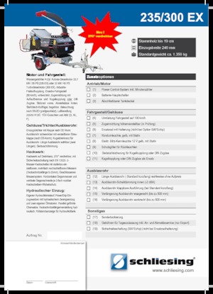 Štěpkovače Schliesing 300 EX