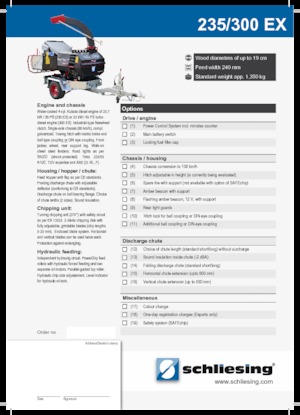 Štěpkovače Schliesing 300 EX