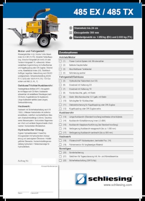 Štěpkovače Schliesing 485 TX