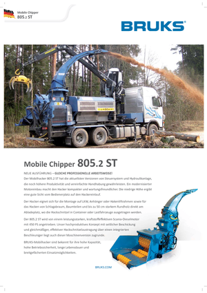 Štěpkovače Bruks 805.2 ST