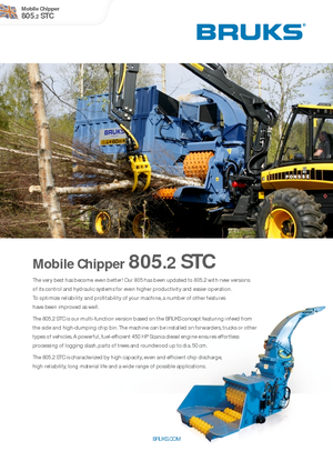 Štěpkovače Bruks 805.2 STC